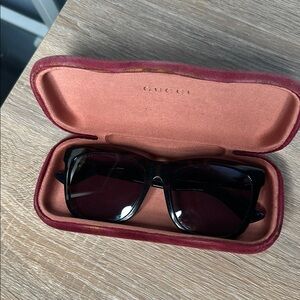 Gucci Tortoise Sunglasses with Dark Lenses